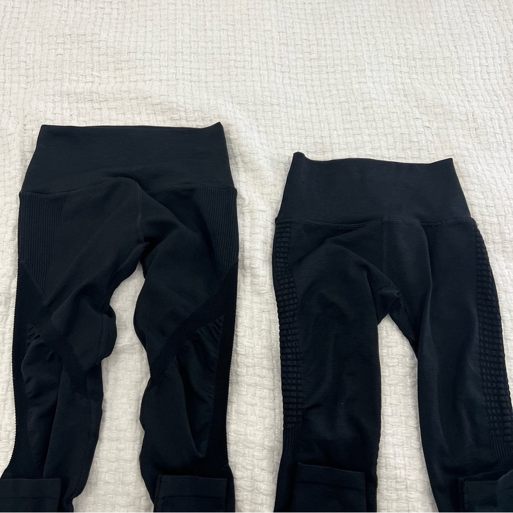 Alphalete Amplify Contour Leggings Bundle Black XS EUC - Picture 2 of 4
